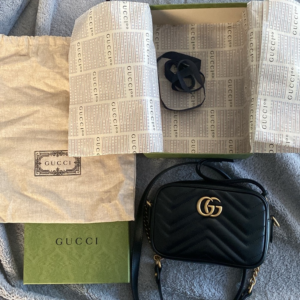 NEW GG MARMONT MINI SHOULDER BAG - Picture 8 of 10